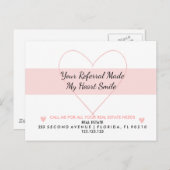 実在不動産あなたの紹介は私のハートスマイル 案内ポストカード (正面/裏面)