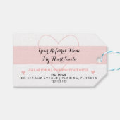 実在不動産あなたの紹介は私のハートスマイルGifを作った ギフトタグ (正面(横))