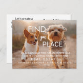 実在不動産お客様の場所お知らせ 案内ポストカード (正面/裏面)