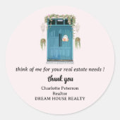 実在不動産お願い ラウンドシール (正面)