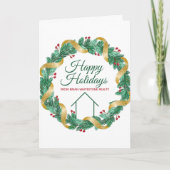 実在不動産のクリスマスカスタム折り シーズンカード (正面)