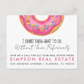 実在不動産の寄付金の発表 案内ポストカード (正面)