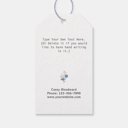 実在不動産の紹介マーケティング |ありがとうございますトレンディー ギフトタグ (裏面)