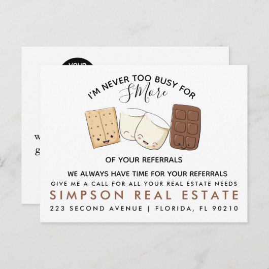 実在不動産の紹介発表 案内ポストカード (正面/裏面)