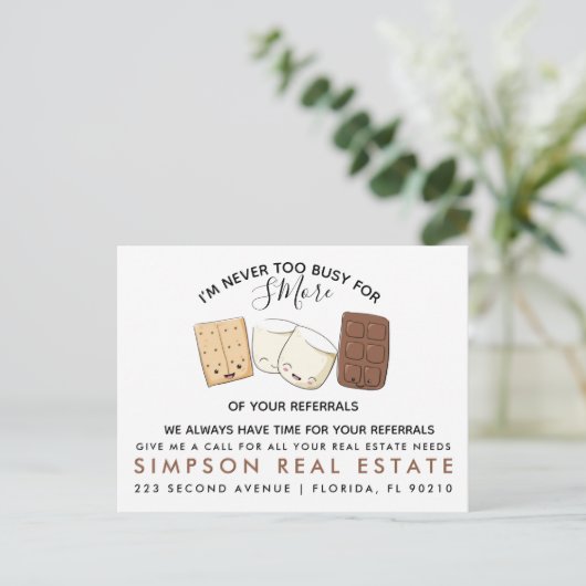 実在不動産の紹介発表 案内ポストカード (スタンド正面)