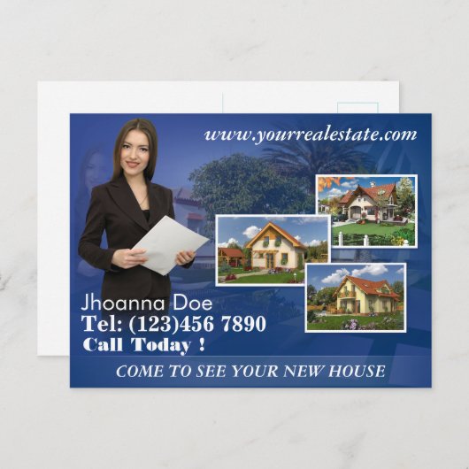 実在不動産はがき ポストカード (正面/裏面)