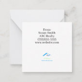 実在不動産は僕の窮地ポップ・アートの ノートカード (裏面)