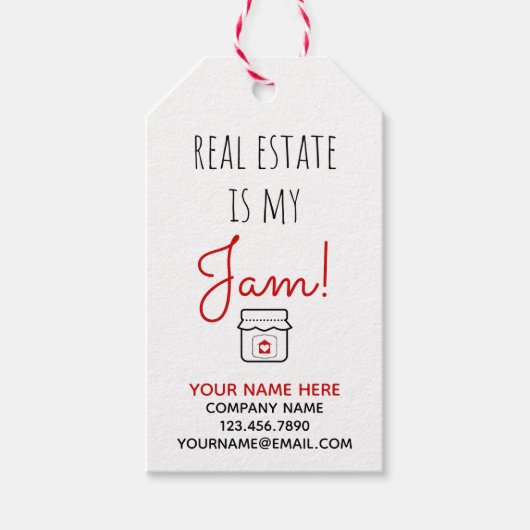 実在不動産は私のジャムギフトラベル ギフトタグ (正面)