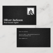 実在不動産アイコン | リネンテクスチャ 予約カード (正面/裏面)