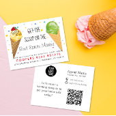 実在不動産アイスクリームスクープ紹介 案内ポストカード