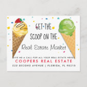 実在不動産アイスクリームスクープ紹介 案内ポストカード (正面)