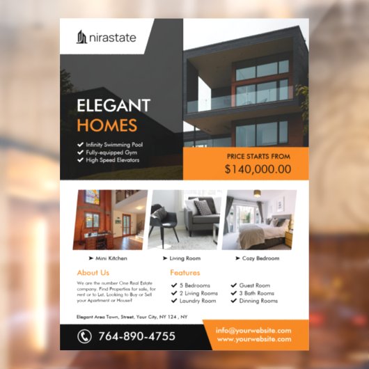 実在不動産ウィンドウの固定 ウィンドウサイン (シート2)