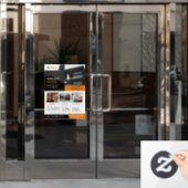 実在不動産ウィンドウの固定 ウィンドウサイン (オフィスドア)