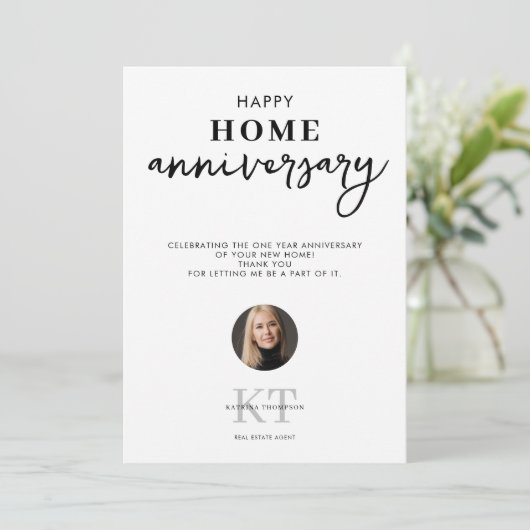実在不動産エージェントハッピーホームアニバーサリー サンキューカード (スタンド正面)