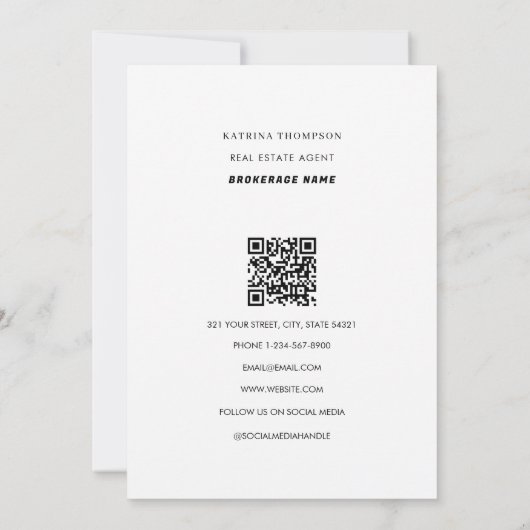 実在不動産エージェントハッピーホームアニバーサリー サンキューカード (裏面)