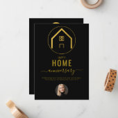 実在不動産エージェントハッピーホームアニバーサリー ノートカード (正面/裏面インサイチュ)