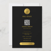 実在不動産エージェントハッピーホームアニバーサリー ノートカード (裏面)