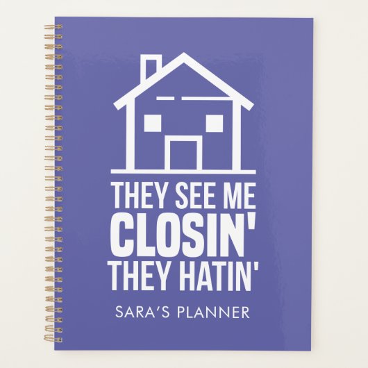 実在不動産エージェント彼らは私を参照して閉じカスタムる2025 プランナー手帳 (正面)