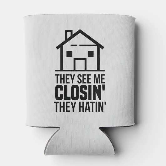 実在不動産エージェント彼らは私を閉じるGagを見る 缶クーラー (裏面)