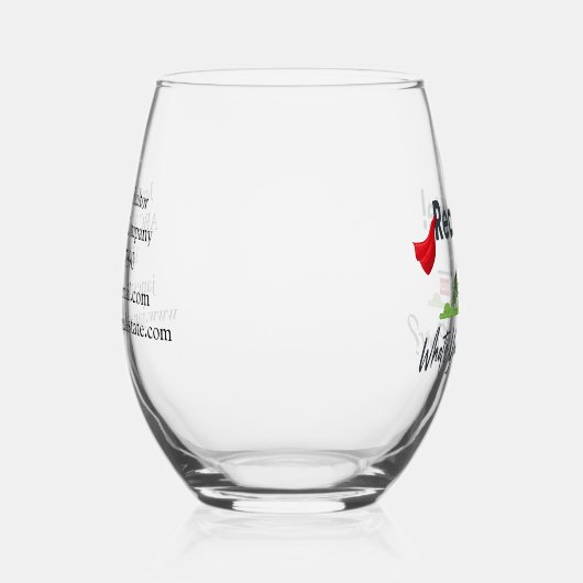 実在不動産エージェント、不動産仲介業者すごいヒーローパーソナライズされた ステムなしワイングラス (右)