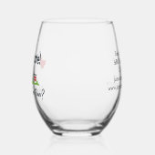 実在不動産エージェント、不動産仲介業者すごいヒーローパーソナライズされた ステムなしワイングラス (左)