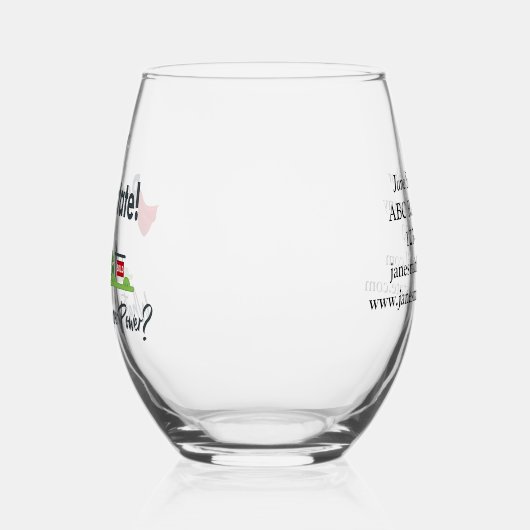 実在不動産エージェント、不動産仲介業者すごいヒーローパーソナライズされた ステムなしワイングラス (左)