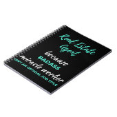 実在不動産エージェントBadassミラクルワーカー ノートブック (左側)