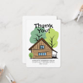 実在不動産クライアント手書きサンキューカード カード (正面/裏面インサイチュ)