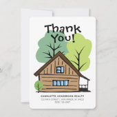 実在不動産クライアント手書きサンキューカード カード (正面)