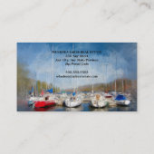 実在不動産コテージ及び船積み 名刺 (裏面)