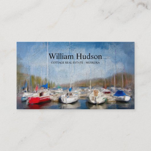 実在不動産コテージ及び船積み 名刺 (正面)