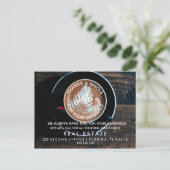 実在不動産コーヒー紹介の発表 案内ポストカード (スタンド正面)