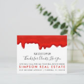 実在不動産ジャム紹介の発表 案内ポストカード (スタンド正面)