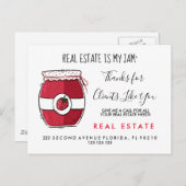 実在不動産ジャム紹介の発表 案内ポストカード (正面/裏面)