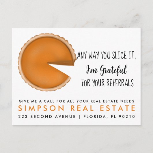 実在不動産スライス円の紹介 案内ポストカード (正面)