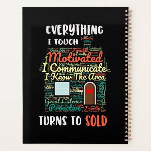 実在不動産セラーハウスワードアートデコール販売 プランナー手帳 (裏面)