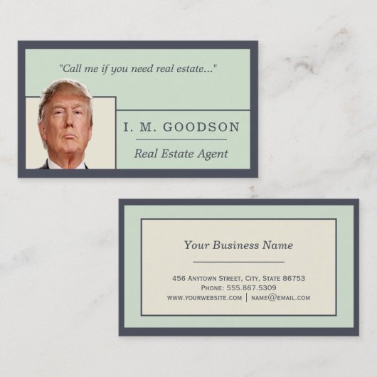 実在不動産テンプレート 名刺 (正面/裏面)