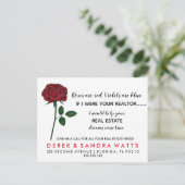 実在不動産ハッピーバレンタインデーバラが赤 案内ポストカード (スタンド正面)