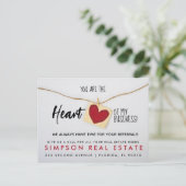 実在不動産ハート紹介発表 案内ポストカード (スタンド正面)