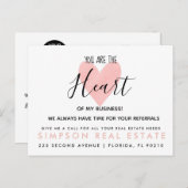 実在不動産ハート紹介発表 案内ポストカード (正面/裏面)