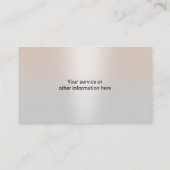 実在不動産ファイナンシャルコンサルタント銀写真 名刺 (裏面)