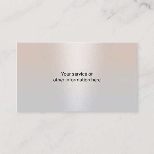 実在不動産ファイナンシャルコンサルタント銀写真 名刺 (裏面)