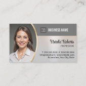 実在不動産ファイナンシャルコンサルタント銀写真 名刺 (正面)