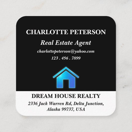 実在不動産ブルーグラデーションハウス 紹介カード (裏面)