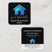 実在不動産ブルーグラデーションハウス 紹介カード (正面/裏面)