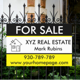 実在不動産ブローカーロゴマーケティング販売カスタム用 横断幕