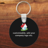 実在不動産ブローカー不動産仲介業者おもしろい引用文キーチェーン キーホルダー (裏面)