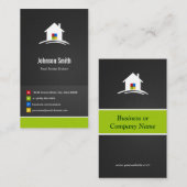 実在不動産ブローカー – プレミアムクリエイティブ革新的 名刺 (正面/裏面)