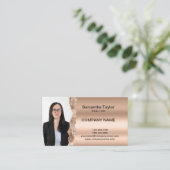 実在不動産プロフェッショナルの挿入または写真の追加 名刺 (スタンド正面)