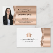 実在不動産プロフェッショナルの挿入または写真の追加 名刺 (正面/裏面)